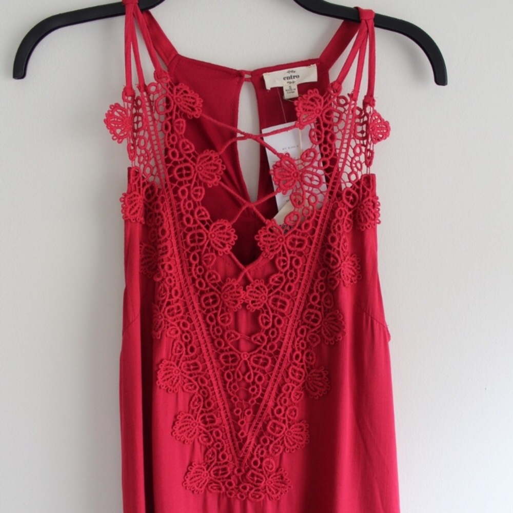 Crochet Red Dress ❤️